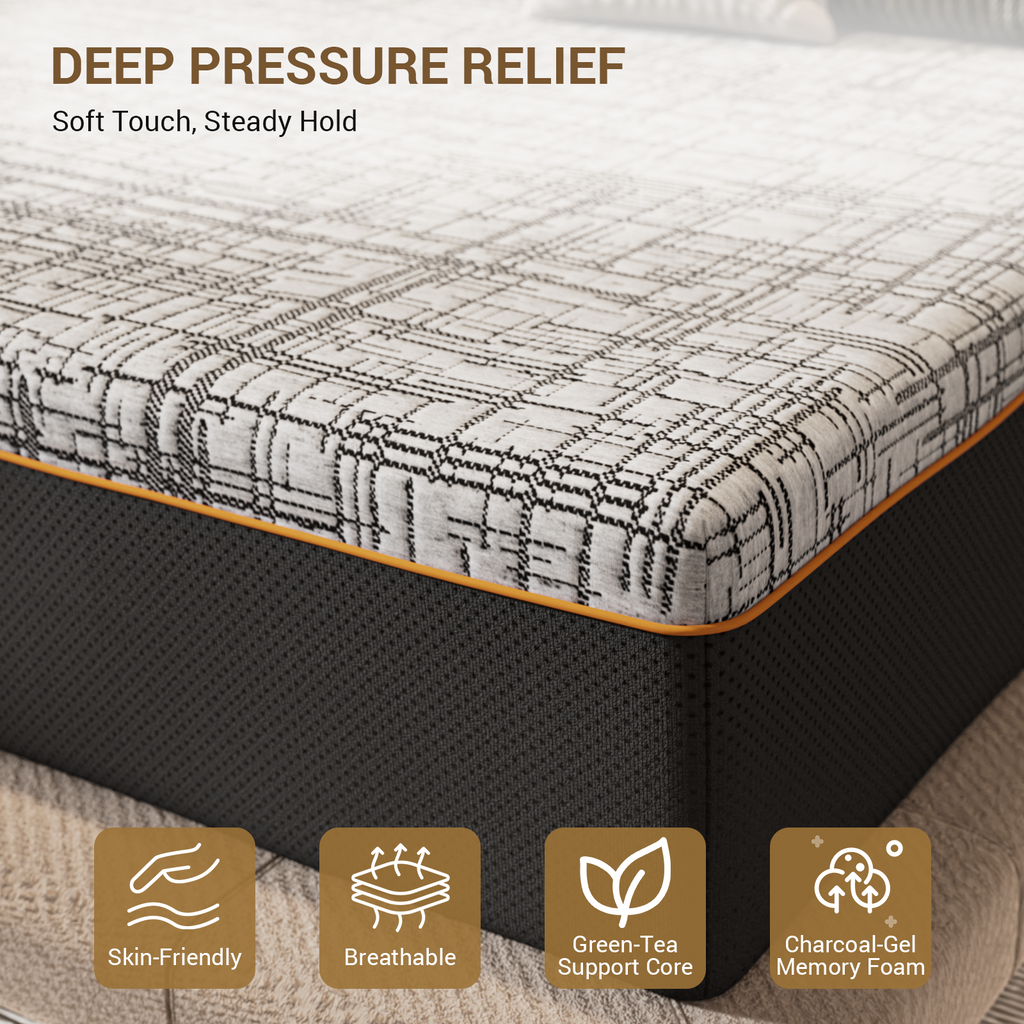 Nordhive Earth-10''12''14''Memory Foam Mattress