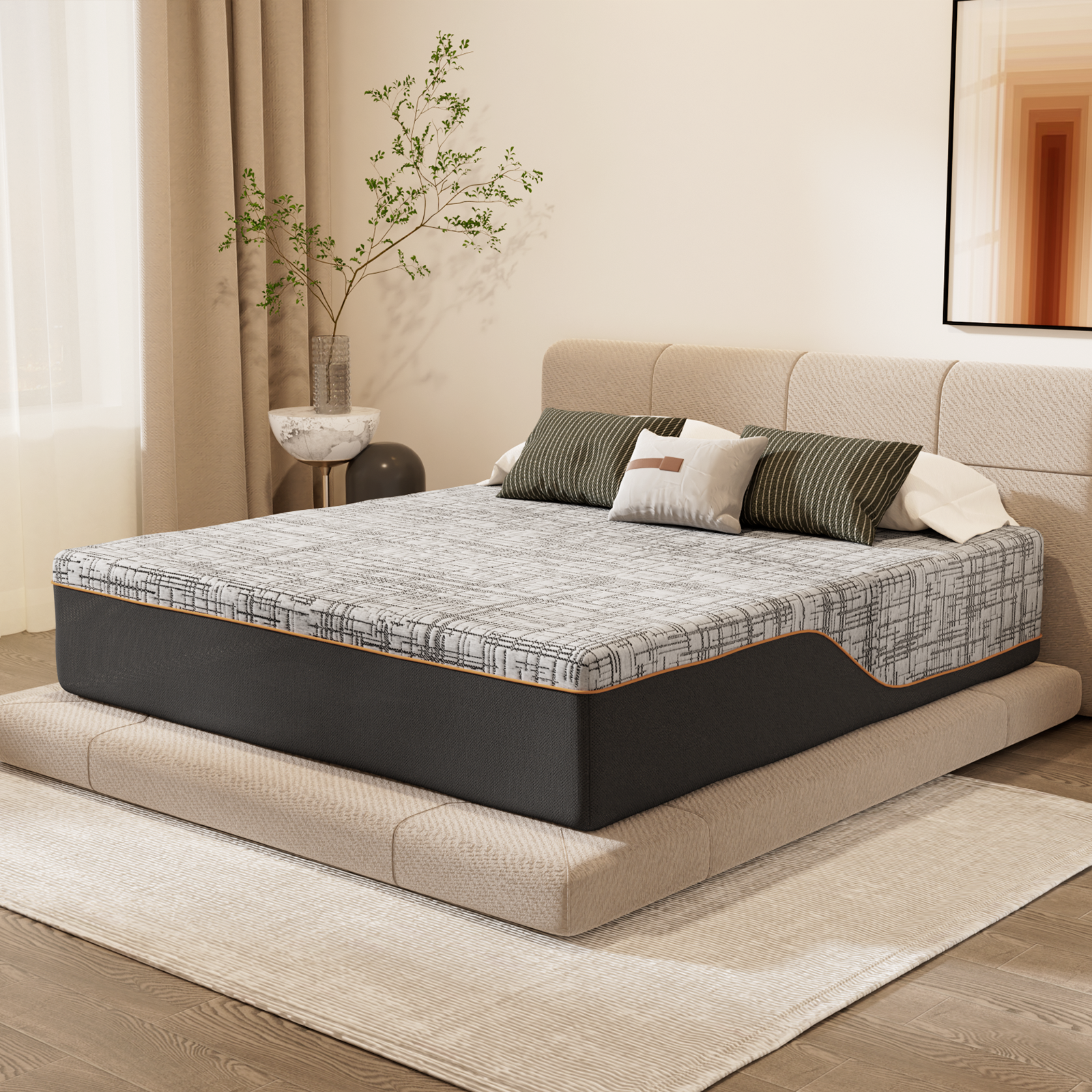 Nordhive Earth-10''12''14''Memory Foam Mattress